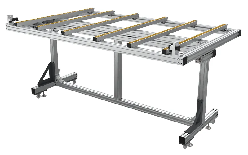 การออกแบบแผงรองรับวัสดุชิ้นงานสำหรับการทำงานคนเดียว