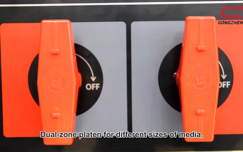 ปุ่มการเปิดโซนการทำงานขนาดต่างๆของวัสดุ