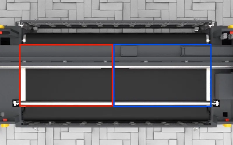 แผ่นรองวัสดุแบบโซนคู่สำหรับการพิมพ์งานและวัสดุขนาดต่างๆ