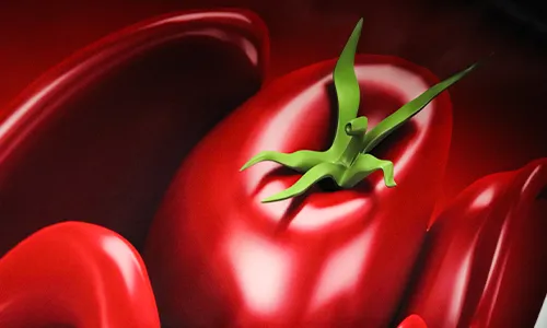 รูปการพิมพ์แบบ color printing หรือการพิมพ์สีแบบธรรมดา