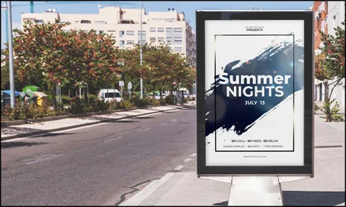 รูป ตัวอย่างงาน Outdoor poter /งานป้ายโปสเตอร์กลางแจ้ง