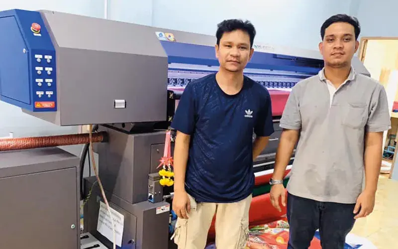 ติดตั้งเครื่องพิมพ์ผ้า DYE-SUBLIMATION PRINTER